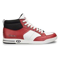 Dexter Herren Dave Hi Top Rot/Weiß/Schwarz, Größe 8,5 Bowlingschuhe, 8.5 von Dexter