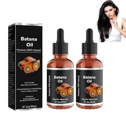 Batana-Öl Bio für gesundes Haar, Batana-Bio-Öl, Batana-Öl für Haarwachstum, Batana-Öl gegen Haarausfall, Haarserum für Haarwachstum, natürliches Haarwachstumsöl (2 PCS) von Deyros