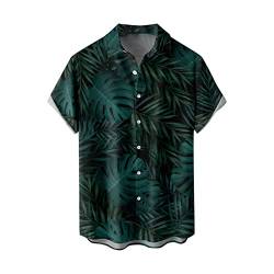 Hawaii Hemd Männer Strand Freizeithemd Shirts Top Funky Hemd Blusen Sommershirt Bluse Kurzarmshirt Diverse Muster Shirt Sommer Freizeithemd Freizeithemden Hawaiihemden（M,7-Navy） von Dhyuen