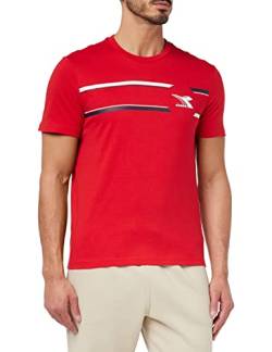 Diadora Herren T-Shirt SS Logo, Carmine Red, Medium von Diadora