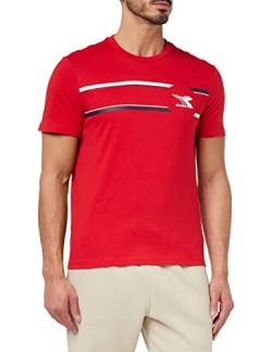 Diadora Herren T-Shirt SS Logo, Carmine Red, XXL von Diadora