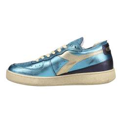 Diadora Mens Mi Basket Row Cut Metallic Lace Up Sneakers Shoes Casual - Blue - Size 7.5 M, 179680-65086 von Diadora