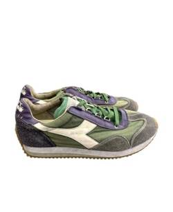Diadora Schuhe Heritage Equipe H Dirty Stone Wash Evo Sneaker Unisex Grün Mirto, grün, 46 EU von Diadora