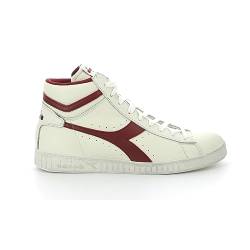 Diadora Unisex Game L High Waxed Hohe Sneaker, Weiß White Red Pepper, 44.5 EU von Diadora