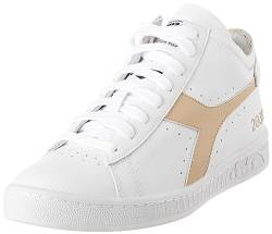 Diadora Unisex Game Row Cut 2030 Gymnastikschuh, White Wood Ash, 36 EU von Diadora