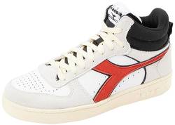 Diadora Unisex Magic Basket Demi Cut Suede Leder Gymnastikschuh, White Ferrari Red Italy, 36.5 EU von Diadora