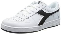 Diadora Unisex Magic Basket Low Icona Gymnastikschuh, Weiß und Schwarz, 42.5 EU von Diadora