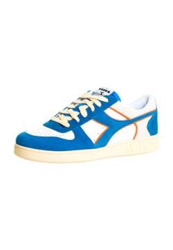 Diadora Unisex Magic Basket Low Suede Leather Gymnastikschuh, Royal White, 40 EU von Diadora