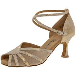 Diamant Damen Latein Tanzschuhe 020-087-017 Standard & Latein, Gold (Gold Magic) von Diamant