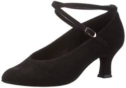 Diamant Damen Tanzschuhe 075-068-001 Standard & Latein, Schwarz (Schwarz), 37 1/3 EU (4.5 UK) von Diamant