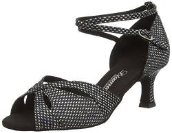 Diamant Diamant Damen Latein Tanzschuhe, Damen Tanzschuhe Standard & Latein, Schwarz (schwarz-silber), 33 2/3 EU (1.5 UK) von Diamant