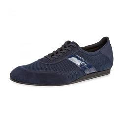 Diamant Herren Tanz Sneakers 192-425-582-V - Veloursleder/Mesh Navy-Blau - 1,5 cm Keilabsatz - VarioSpin Sohle - Größe: UK 11,5 von Diamant