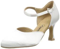 Diamant Standard Tanzschuhe 051-085-092 weiss satin Gr. 8 von Diamant