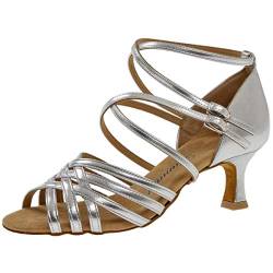 Diamant TANZSCHUHMANUFAKTUR Damen 108-077-013 Tanzschuh, Silber, 39.5 EU (UK 6) von Diamant