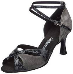 Diamant TANZSCHUHMANUFAKTUR Damen 141-087-414 Tanzschuh, Grau Schwarz, 34 2/3 EU von Diamant