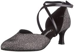 Diamant TANZSCHUHMANUFAKTUR Damen 170-106-520 Tanzschuh, Schwarz Silber, 40 2/3 EU (UK 7) von Diamant