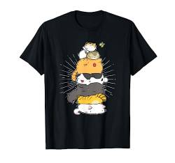 Cats Meowtain Pile Cat Anime Kawaii Kitten Lover Funny Gift T-Shirt von Diamond Deals LLC