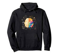 Colorful Brain - Science And Art - Neuroscience Neurologist Pullover Hoodie von Diamond Deals LLC