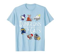 Dungeons and Cats Funny Dragon Cat Kitten Lover Kitty Gift T-Shirt von Diamond Deals LLC