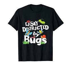 Easily Distracted By Bugs - Entomologist Insect Bug Science T-Shirt von Diamond Deals LLC