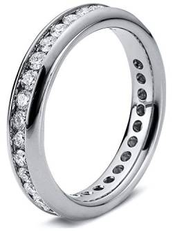 Luna Creation Infinity Ring Memoire voll 1B874W854-5 - Ringweite: 54 aus 750 Weißgold mit 33 Diamanten (1.05 Karat) von Diamondgroup