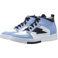 Dianetti Dianetti Sneaker High top 9944 für Teenager Mädchen Damen Leder Weiß Sneaker von Dianetti