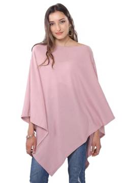 DiaryLook Kaschmir-Feeling gestrickter Poncho Damen Elegant, Langer Cape Damen Poncho für Frauen, weiche Knöpfe, Leichter Wickel Schal Cardigan für Frühling, Sommer, Winter Geschenk für Frauen von DiaryLook