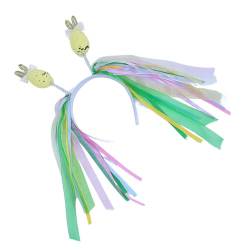 Diarypiece Bunte Ostereier-Haarreifen für Damen, Oster-Stirnband, Make-up-Stirnband für Ostern, Karneval, Cosplay, Haar-Tiaras, Ostereier, geknotetes Stirnband von Diarypiece