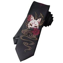 Diarypiece Fox Krawatten für Herren JK Uniform Krawatte Hanfu Kostüm Requisiten, Acryl von Diarypiece