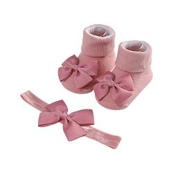 Schleifen Stirnband Und Kurze Socken Für Babys Unisex Jungen Und Mädchen Niedlicher Kopfschmuck Rutschfeste Bodensocken Geschlechtsneutrale Accessoires Baby Accessoires Für Mädchen von Diarypiece