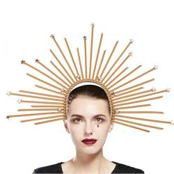 Sonnen Stirnband Goddness Kopfbedeckung Stilvolles Haarband Urlaubs Stirnband Haar Accessoire Legierungsmaterial Für Besondere Anlässe Elegante Kopfbedeckung Für Frauen von Diarypiece