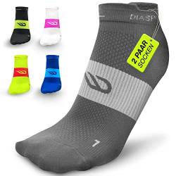 Diasports Laufsocken kurz SPEEDS für Damen und Herren (2 Paar) - Sportsocken für Winter und Sommer zum Joggen - Atmungsaktive Running Socks mit verstärkte Ferse und Blasenschutz von Diasports