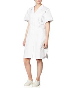 CHEROKEE Damen-Peeling-Kleid mit Knopfleiste vorne, weiß, X-Large von Dickies