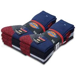 Dickies® CUSHIONED CREW Work Socks Herren Arbeitssocken Business Socken Strümpfe Größe 39-50 (39-42, 10 Paar Farbmix) von Dickies