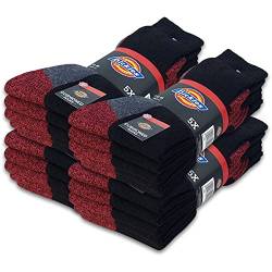 Dickies® CUSHIONED CREW Work Socks Herren Arbeitssocken Business Socken Strümpfe Größe 39-50 (41-45, 20 Paar Schwarz) von Dickies