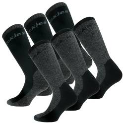 Dickies® Thermo Work Arbeitssocken wärmende warme Winter Socken Strümpfe Socks Größe 41-45 (6 Paar Schwarz/Grau) von Dickies