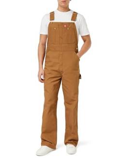 Dickies, Herren, Klassischer Latzhosen-Overall, RINSED BROWN, 32W / 32L von Dickies