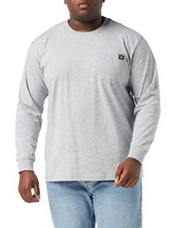 Dickies, Herren, Schweres Langarmshirt mit Tasche, legere Passform, Heather Grey, L von Dickies