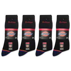 Dickies 12 Paar STRONG WORK SOCKS Herren Arbeitssocken Business Socken Strümpfe Größe 41-50 (41-45, 12 Paar Schwarz) von Dickies