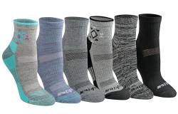 Dickies Damen 6er-Pack Dritech Quarter Socken, Tribal (6 Paar), Medium von Dickies