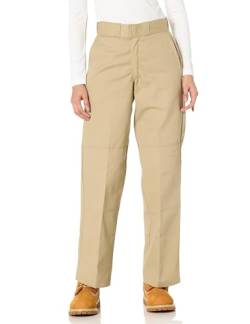 Dickies Damen Arbeitshose, lockere Passform, Doppelknie Hose, Beige, 27 von Dickies