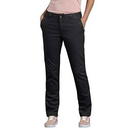 Dickies Damen Double Knee Work Pant with Stretch Twill Arbeitshose, Schwarz, 44 von Dickies