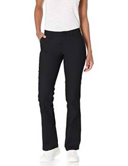 Dickies Damen Flat Front Stretch Twill Pant Slim Fit Bootcut Khakis, schwarz, 36 von Dickies