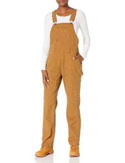 Dickies Damen Latzhose mit Zwei Vorderseiten Overall, Braune Ente, Medium von Dickies