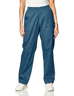 Dickies Damen-Skrubs-Hose mit elastischer Taille - Blau - Groß von Dickies