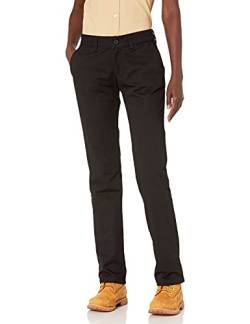 Dickies Damen Straight Flex Twill Pant Khakis, Schwarz abgespült, 34 von Dickies