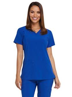 Dickies EDS Essentials Women's V-Neck Solid Scrub Top X-Large Galaxy Blue von Dickies