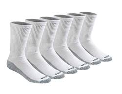 Dickies Herren Dri-Tech, feuchtigkeitsregulierend, Multipack Lässige Socken, Weiß (6 Paar), 12-15 US (6er Pack) von Dickies