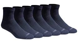 Dickies Herren Dri-Tech Moisture Control Quarter Socken Multipack, Essential Worker Navy (6 Paar), Shoe Size: 6-12 von Dickies