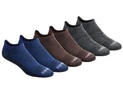 Dickies Herren Dri-tech Feuchtigkeitsregulierung, 6 und 12 Lässige Socken, Braun (6 Paar), Shoe Size: 13-15 (12er Pack) von Dickies